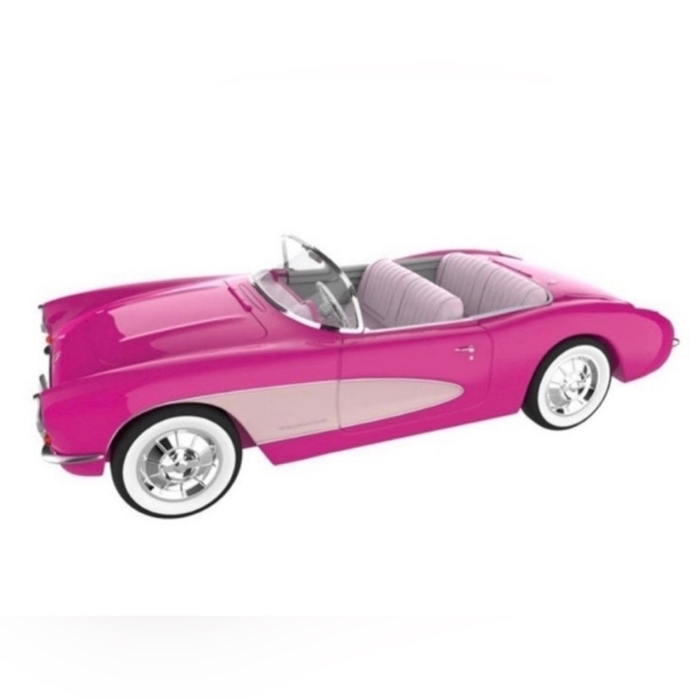 NIB Collector Barbie the Movie Pink Corvette Convertible Popcorn Container